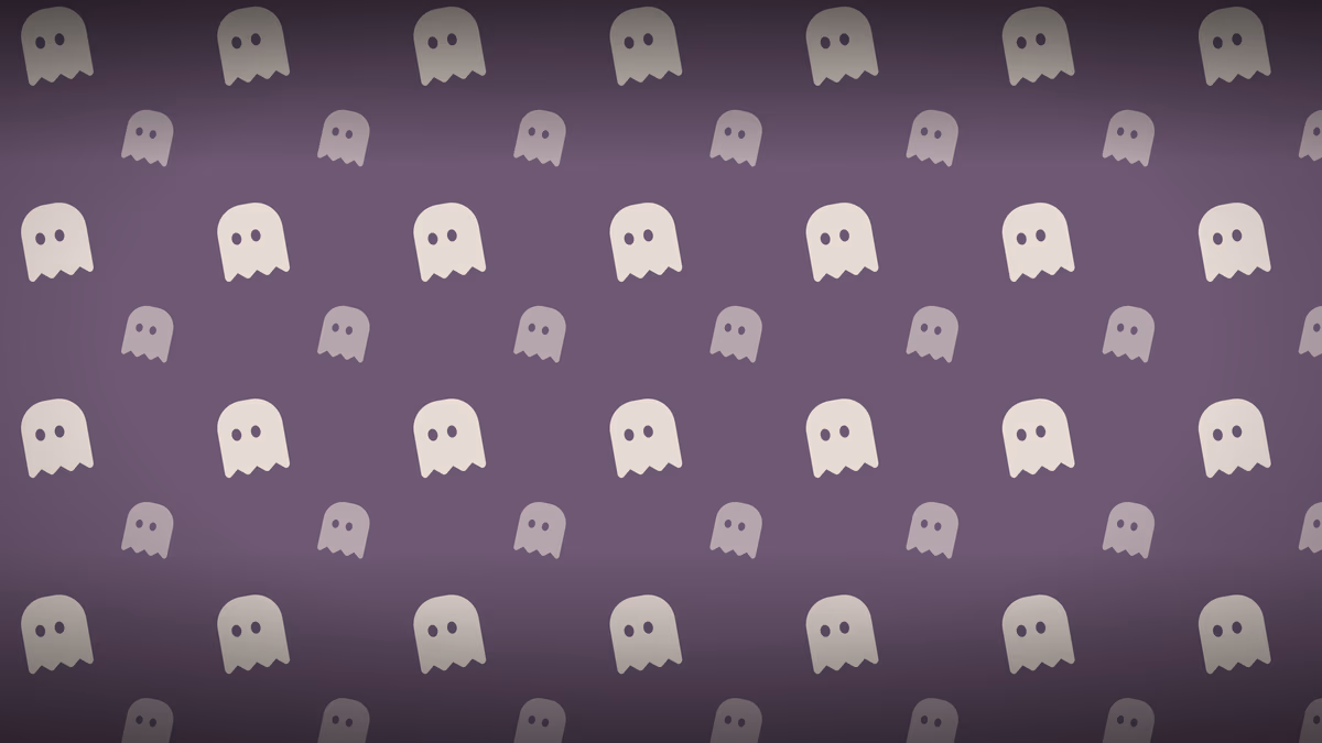 Drifting Ghosts wallpaper: Soft cream ghosts on dusty mauve. The calmest design here.